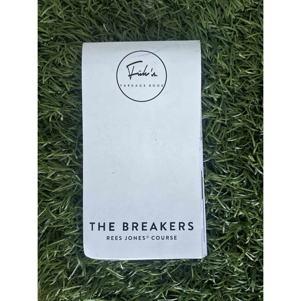 The Breakers Rees Jones Course Golf Yardage Book 2021